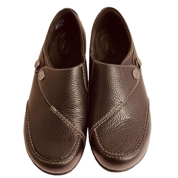 Clarks Shoes - Clarks Black Women's Ashland Lane Q Slip-On Loafer SZ 8.5 Wide Like New